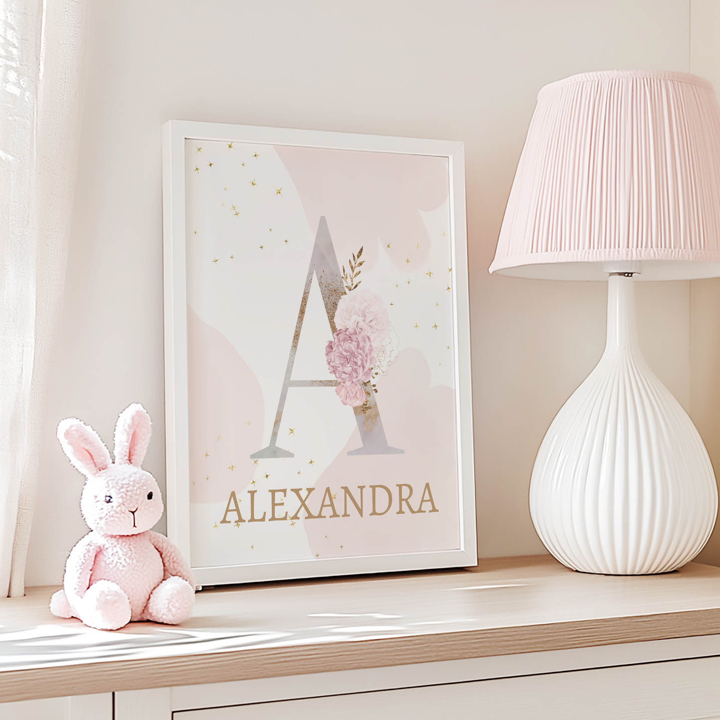 Custom Girl Nursery Letter Print