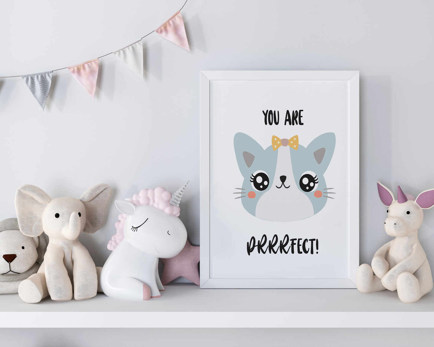 Cat Wall Art Minimalism,Kids Motivational Wall Art,Nursery Cat Lovers,Kitten Posters,Neutral Colors,kitten wall decor,kitten nursery theme