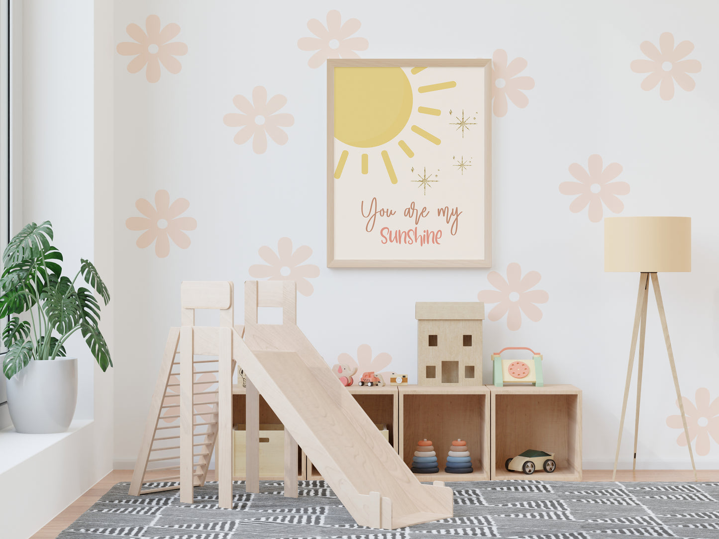 You are my sunshine wall art for nursery,Girls Nursery Boho Neutral Decor, Neutral Rainbow Set,Ray of sunshine, Boho Nursery Sunshine Prints