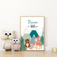 Forest Nursery Decor,Mountain Nursery Print,Adventure Awaits Sign,Forest Animals,Forest Print,Explore Little One,Dream Big Sign, Kids Room