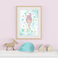 Mermaid Decor for girls room,mermaid wall art kids,ocean theme room,mermaid wall art kids,digital prints,sea shells,mermaids,nursery decor