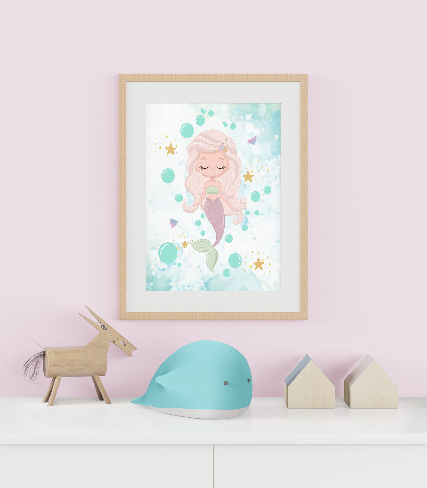 Mermaid Decor for girls room,mermaid wall art kids,ocean theme room,mermaid wall art kids,digital prints,sea shells,mermaids,nursery decor